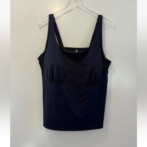 NWT‎ Lands' End Square Neck Underwire Tankini Swimsuit Top Womens Size 22W